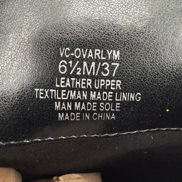 NWT Vince Camuto Ovarlym Black Leather Knee-High Riding Boots Size 6.5 - Picture 6 of 12